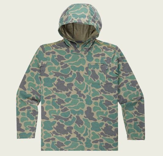 Buxton Hagood Green Mallard Camo Boys Hoodie