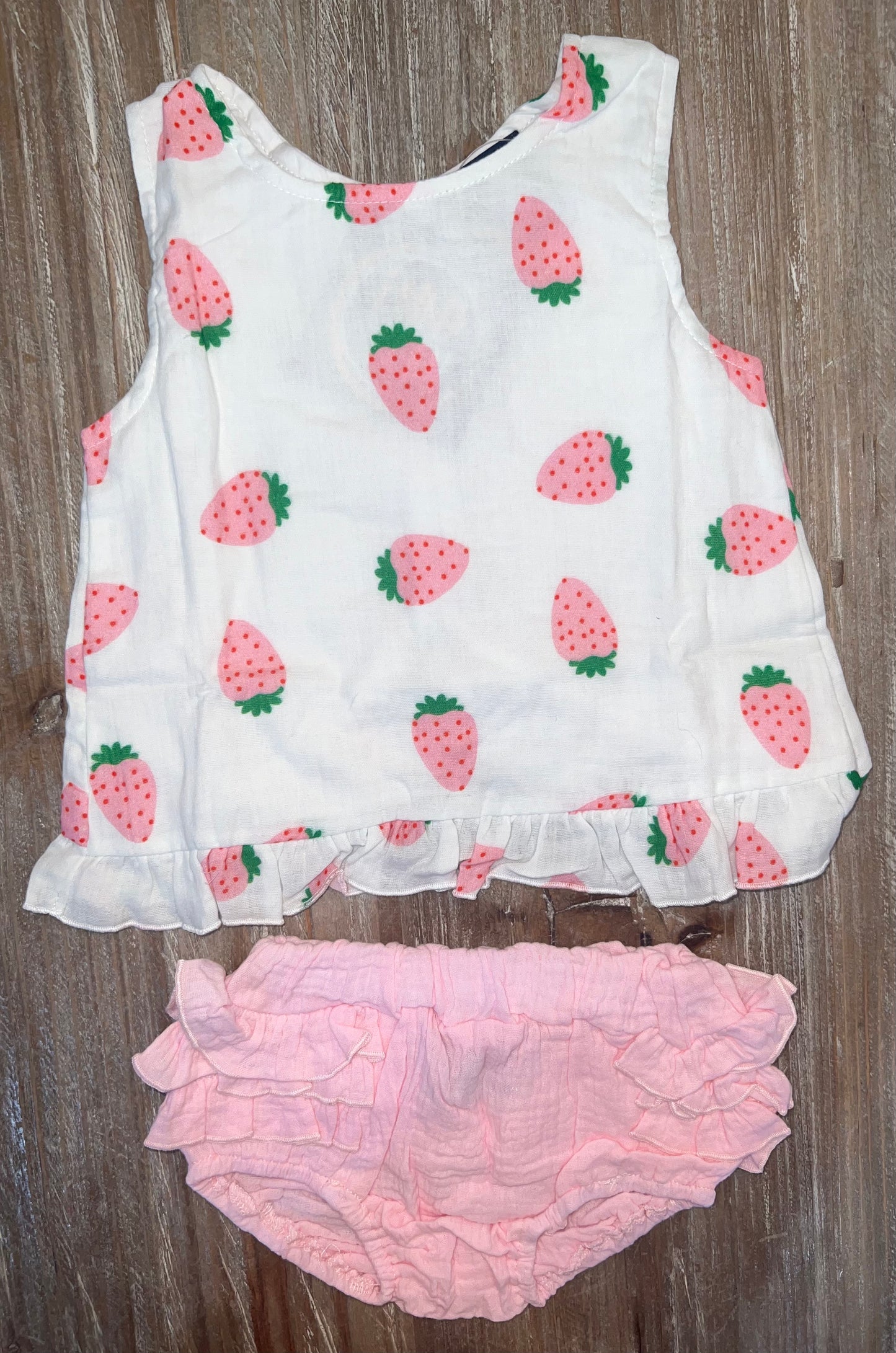 Strawberries Girls Bloomer Set