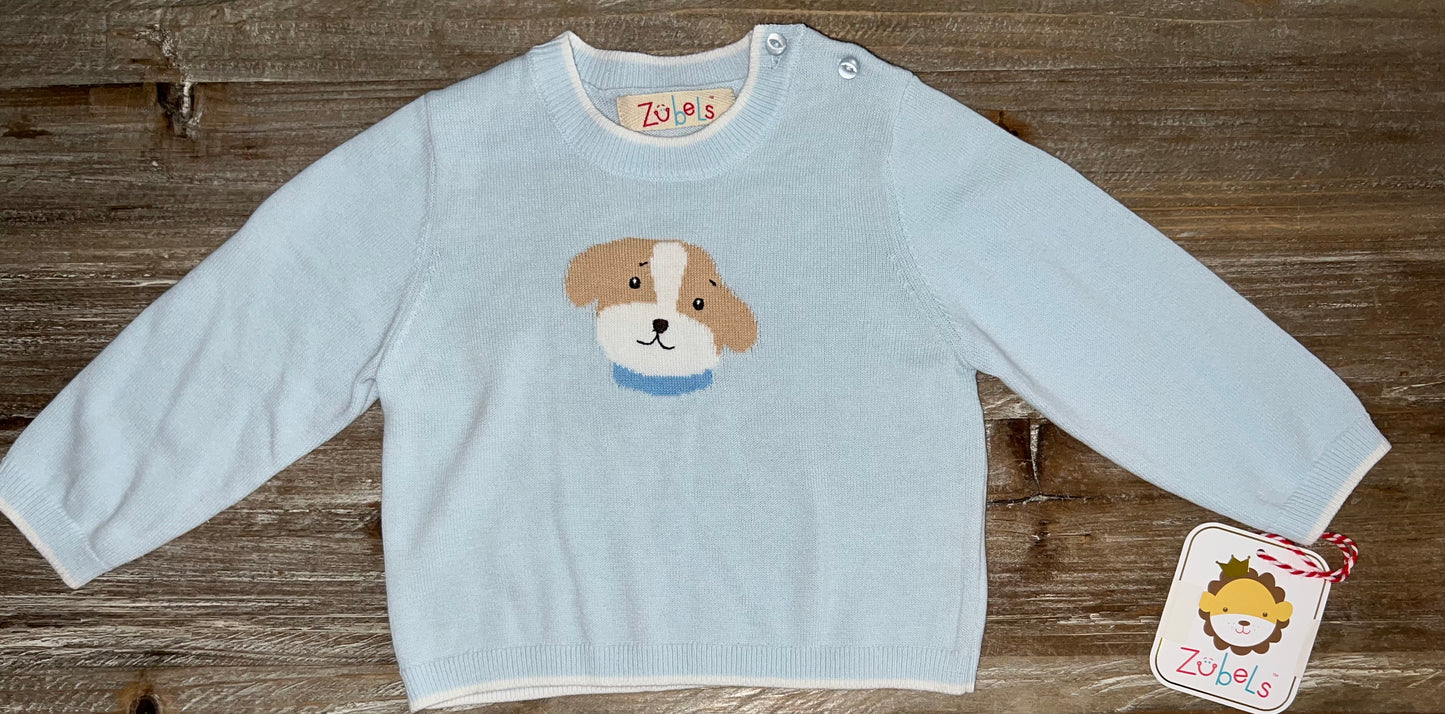 Blue Puppy Boys Sweater