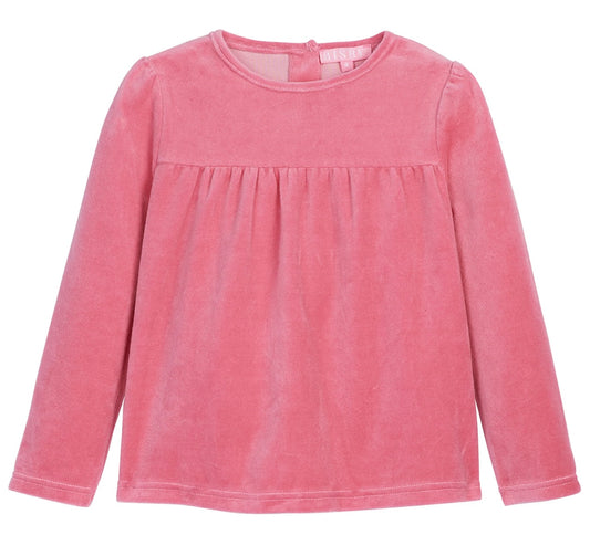 Bisby Lisle Girls Top- Rose Velour