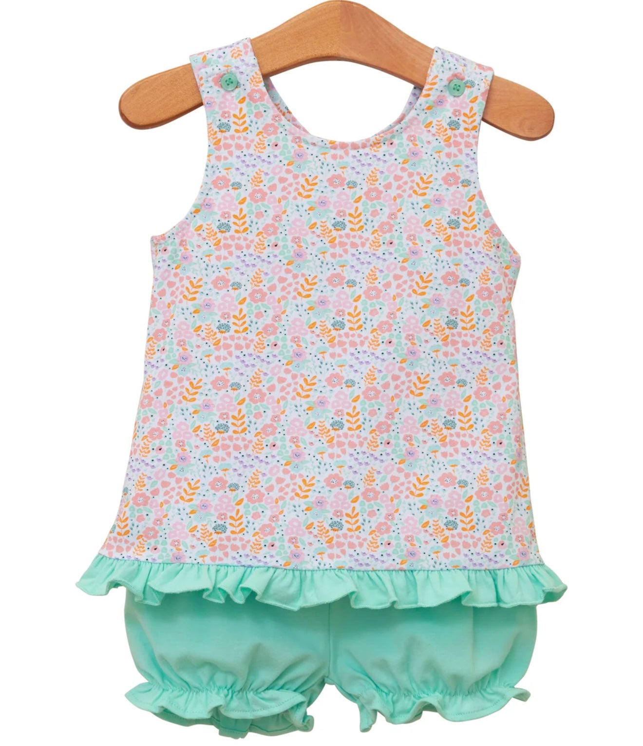 Pumpkin Patch Petals Girls Swing Back Bloomer Set