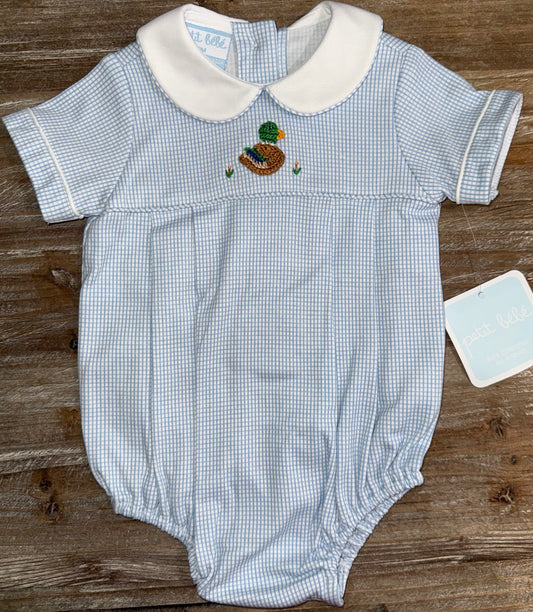 Mallard Duck Blue Boys Knit Bubble