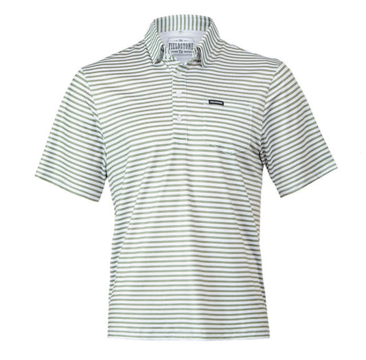 Fieldstone Youth Charleston Performance Boys Polo-Moss