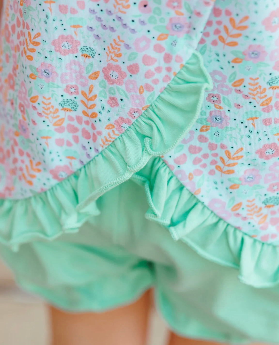 Pumpkin Patch Petals Girls Swing Back Bloomer Set
