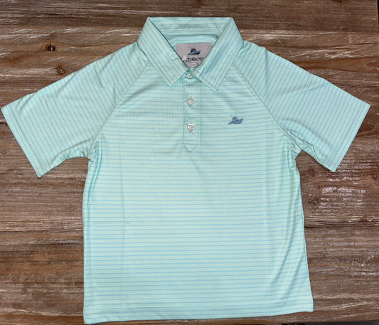 Soothing Sea/Airy Blue Boys Polo