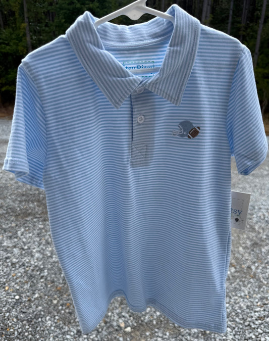 Light Blue Game Day Boys Polo
