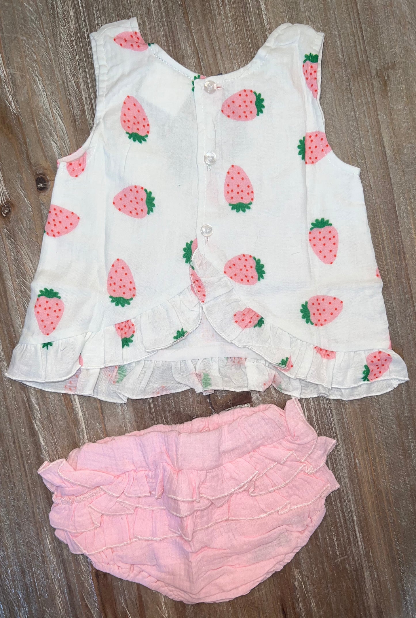 Strawberries Girls Bloomer Set