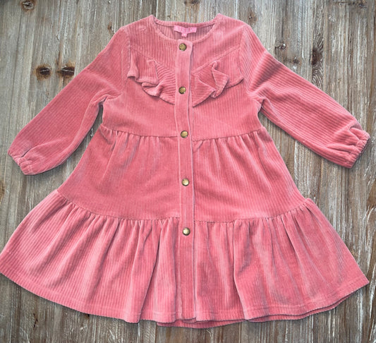 Bisby Girls Western Dress-Pink