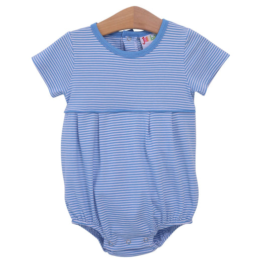 Lucas Cornflower Blue Stripe Boys Bubble