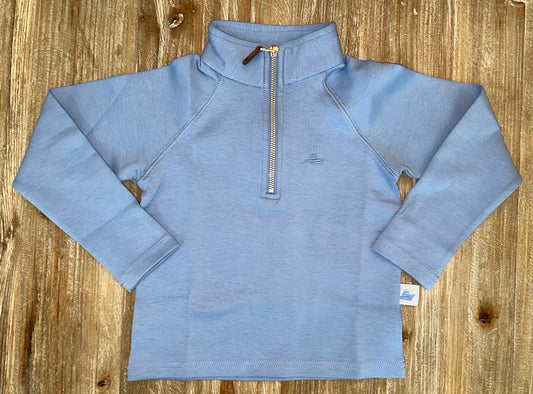 Southbound 1/4 Zip Blue Performance Boys Pullover