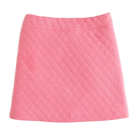 Bisby Quilted Girls Mini Skirt- Rose