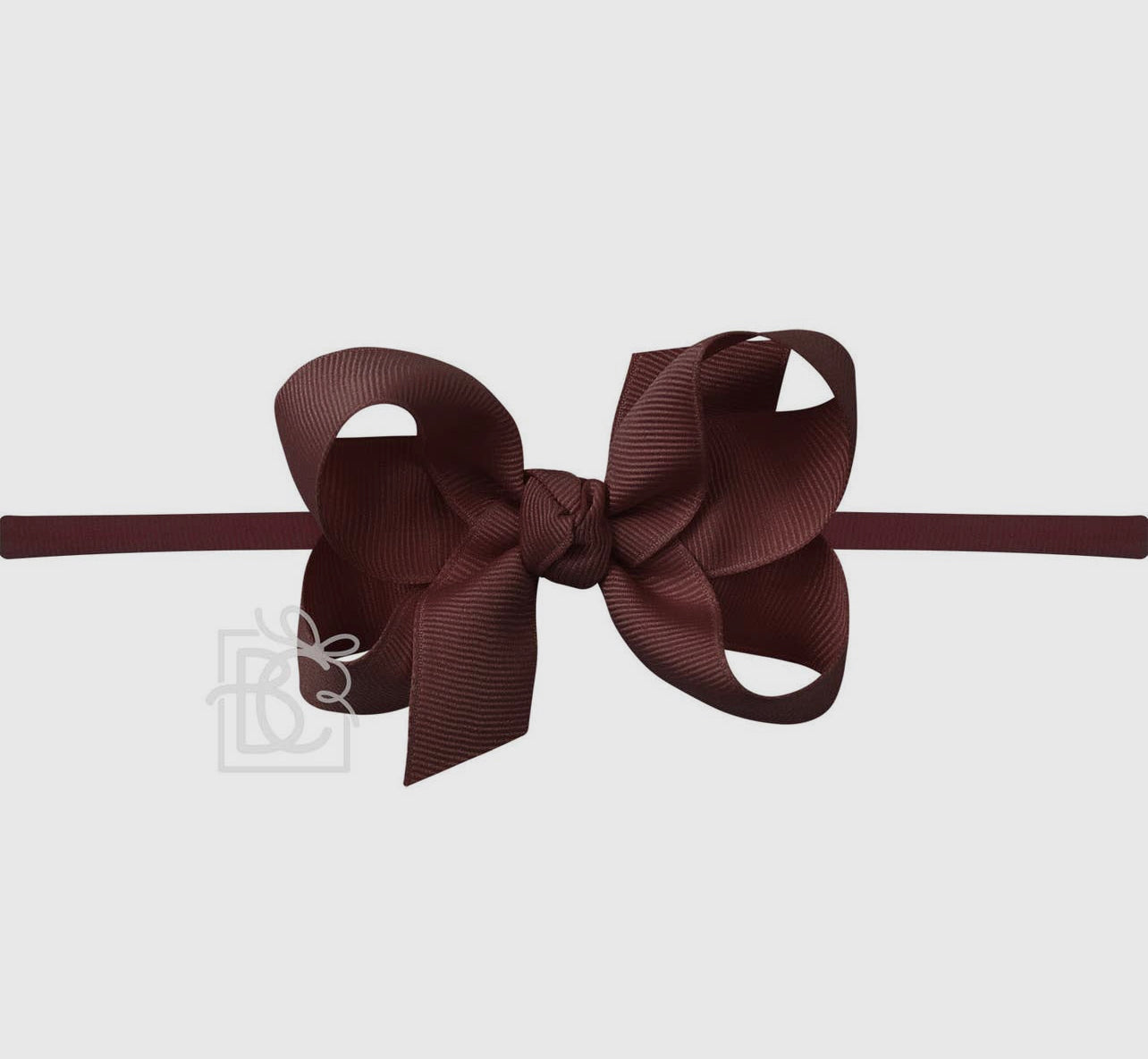 Beyond Creations 3.5” Medium Headband Bow Burgundy/Maroon