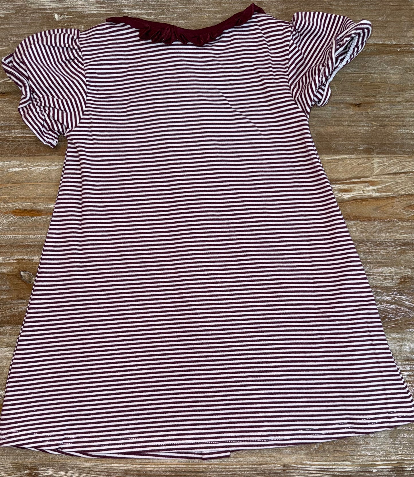 Stand Up & Holler Maroon Girls Pleat Dress