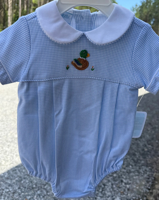 Mallard Duck Blue Boys Knit Bubble