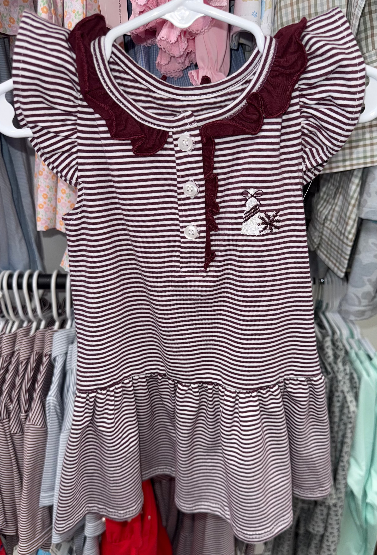 Maroon Game Day Girls Dress