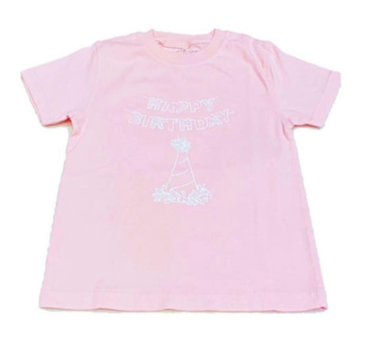 Mustard & Ketchup Kids Light Pink Birthday Girls Tee