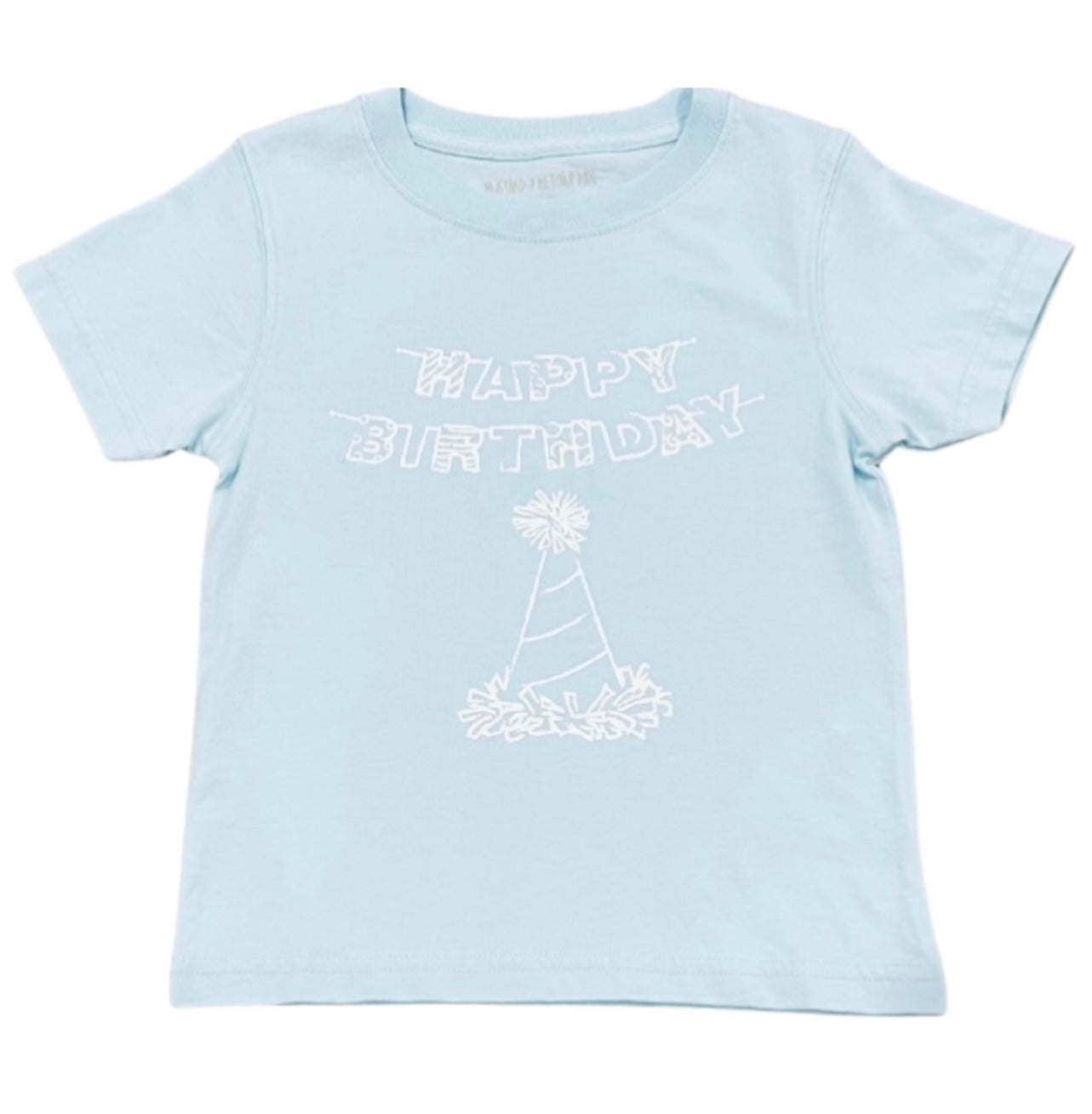 Mustard & Ketchup Kids Light Blue Boys Birthday Tee