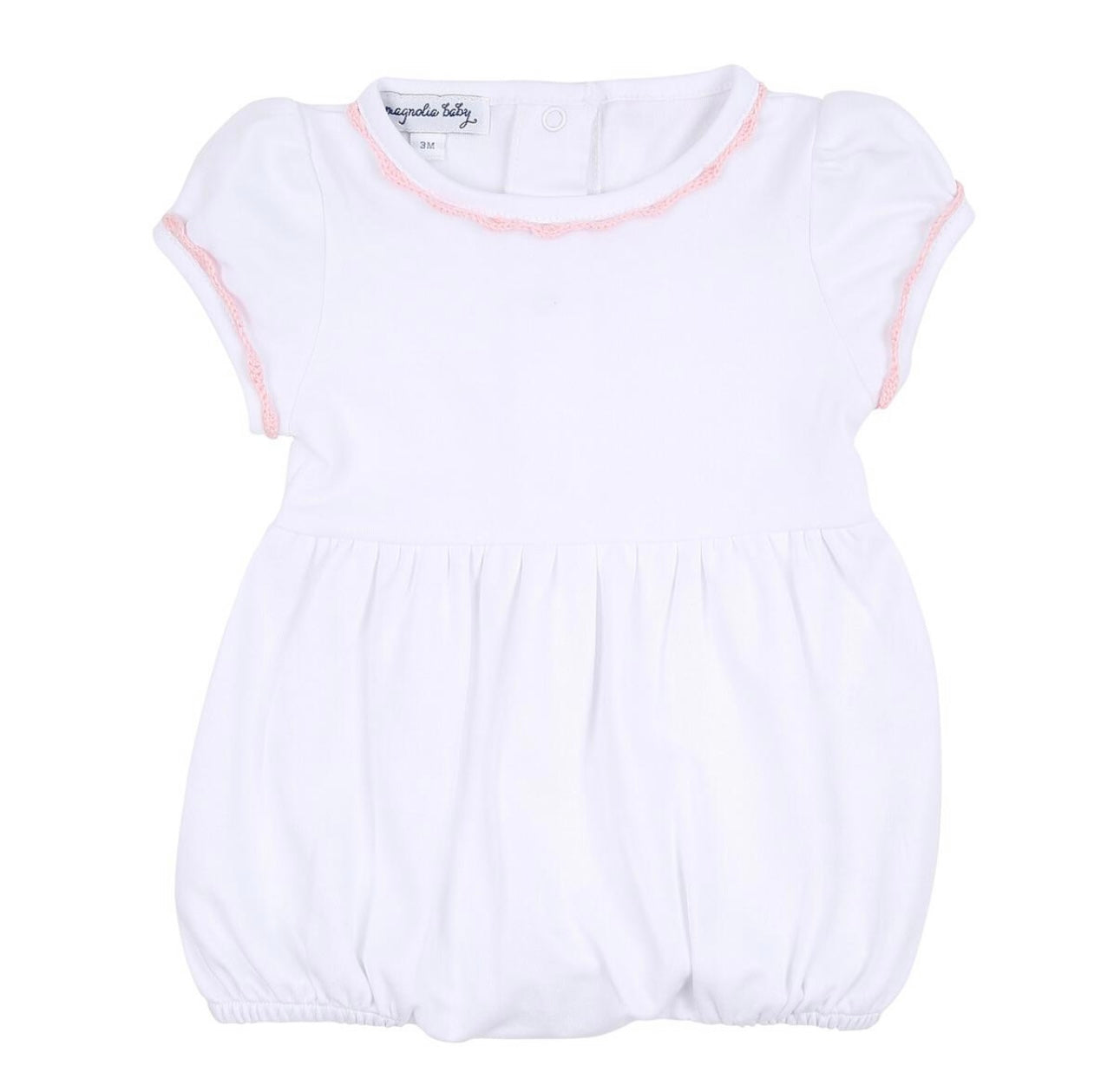 Magnolia Baby Joy Embroidered Girls Bubble