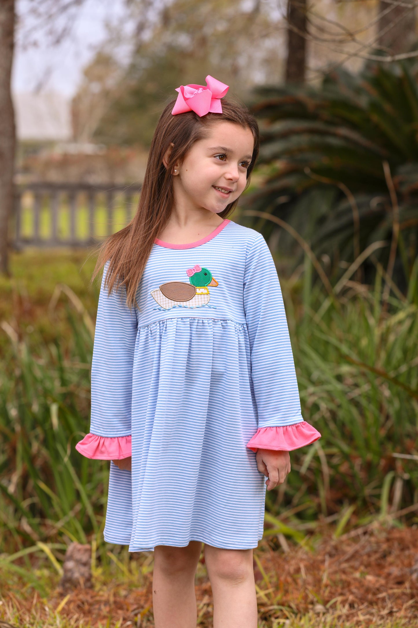 Duck Appliqué Girls Dress