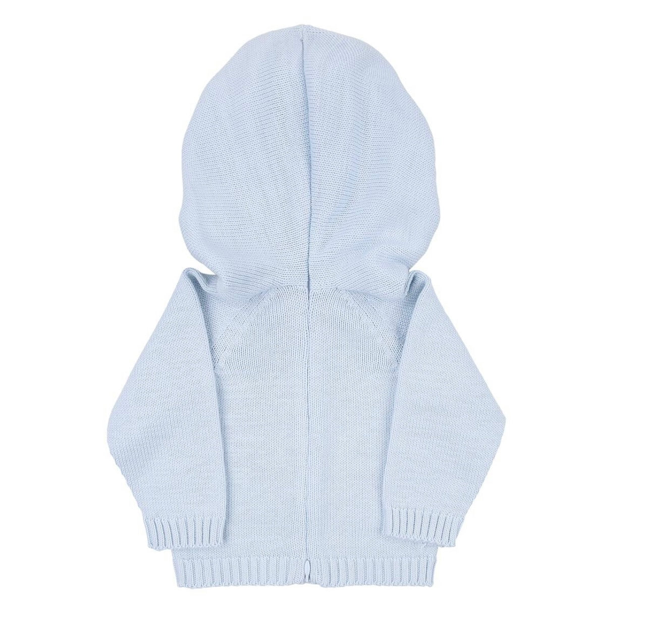 Magnolia Baby Hooded Zip Boys Pullover-Light Blue