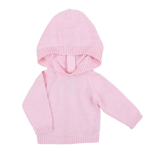 Magnolia Baby Hooded Zip Girls Pullover-Pink