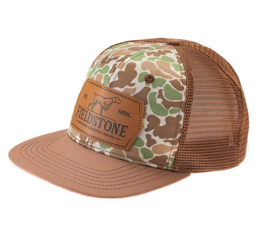 Fieldstone Old School Camo/Brown Bill Youth Boys Hat