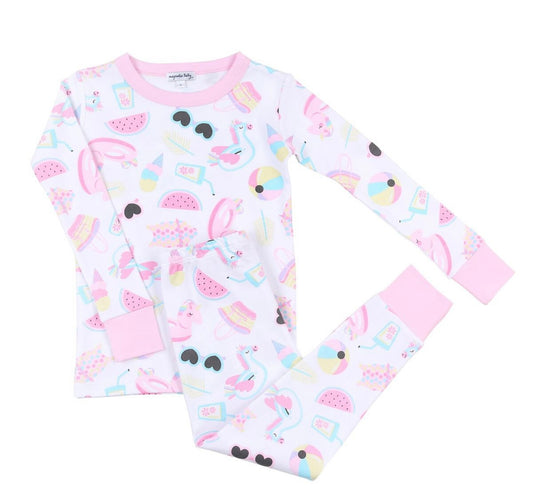 Magnolia Baby Splish Splash Long Girls Pajamas