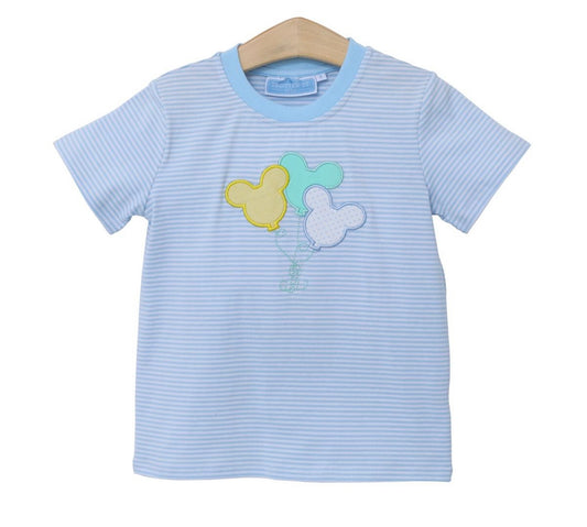 Mouse Balloon Appliqué Boys Shirt