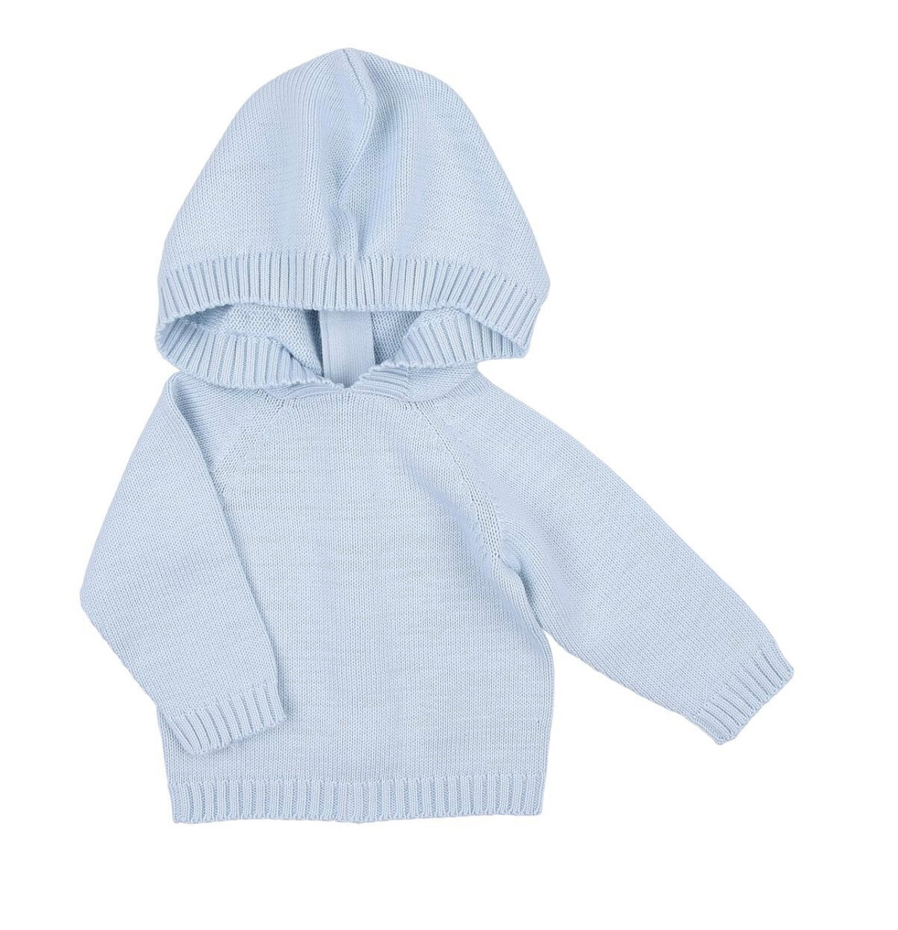 Magnolia Baby Hooded Zip Boys Pullover-Light Blue