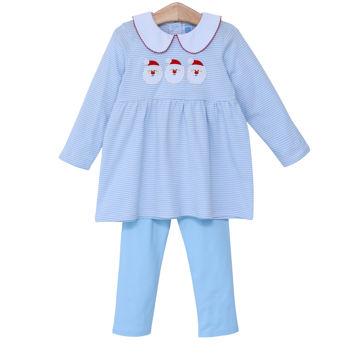 Santa Appliqué Girls Pants Set