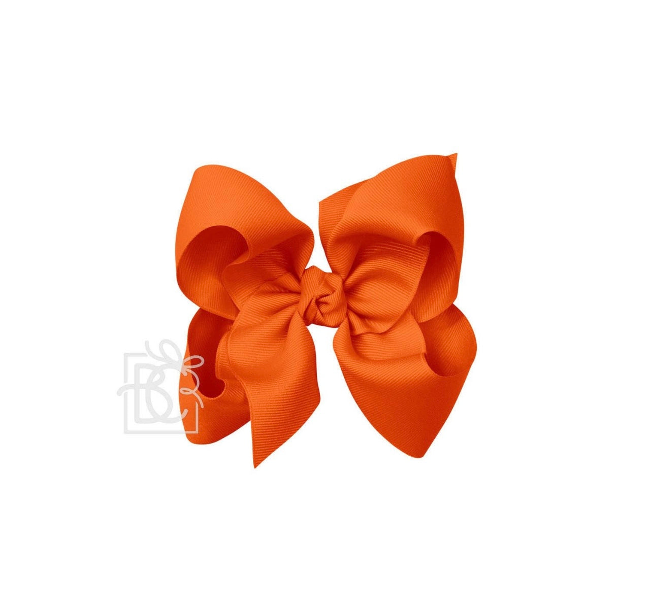 Beyond Creations 5.5” Huge Bow on Alligator Clip Orange