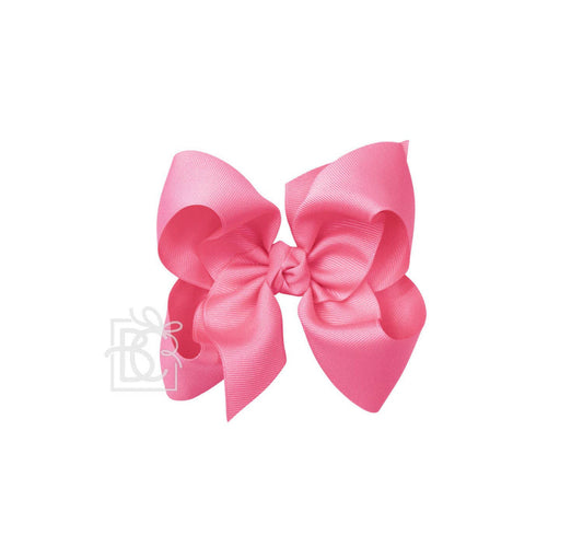 Beyond Creations 5.5” Huge Bow on Alligator Clip Hot Pink