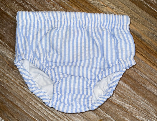 Love That Cotton Blue Seersucker Boys Bloomers