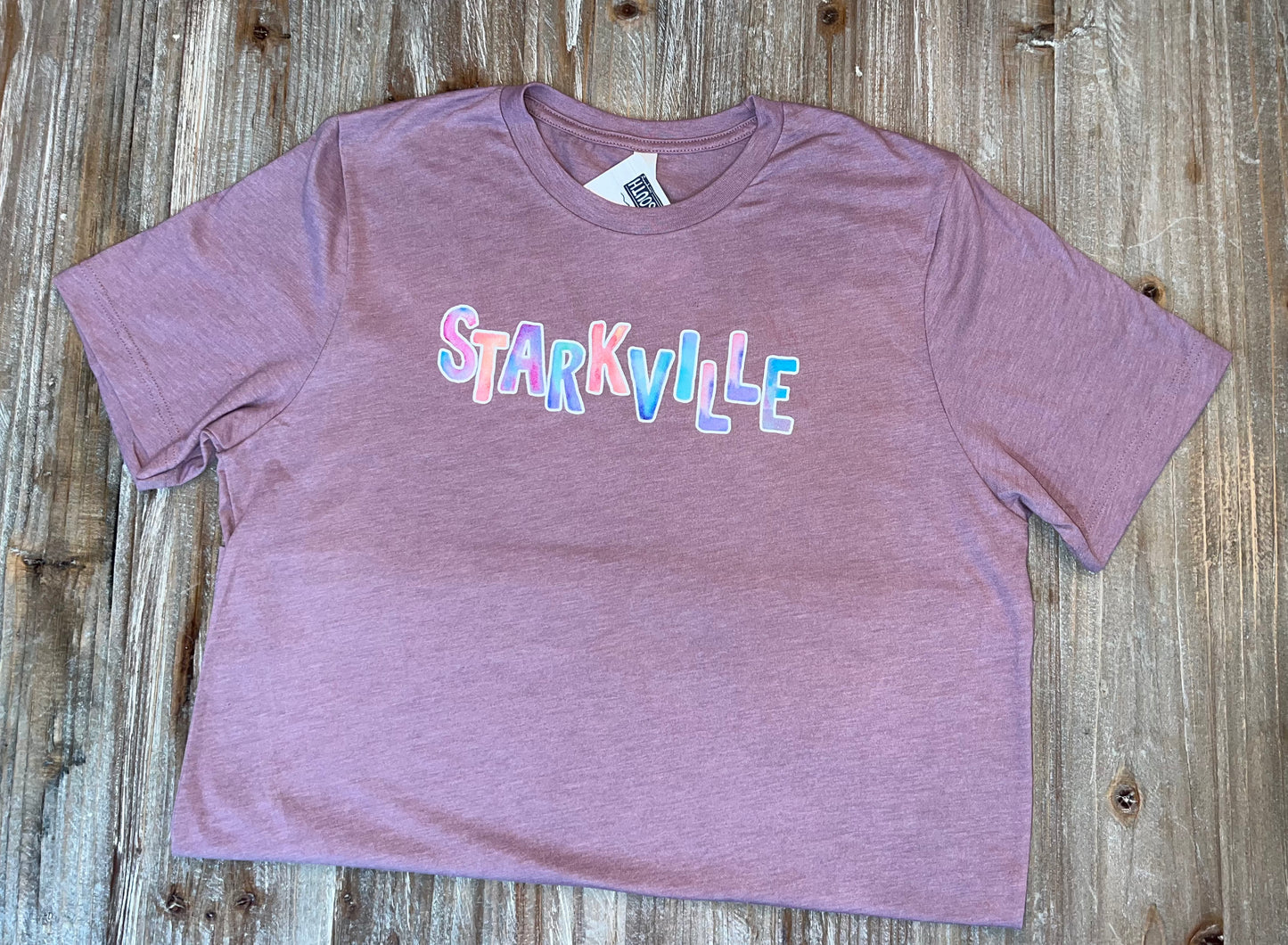 Starkville Watercolor Heather Orchid T-Shirt