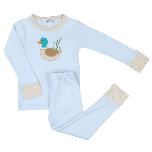 Mallard Appliqué Long Boys Pajamas