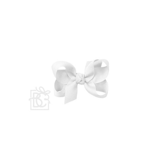 Beyond Creations 3.5” Medium Bow on Alligator Clip White