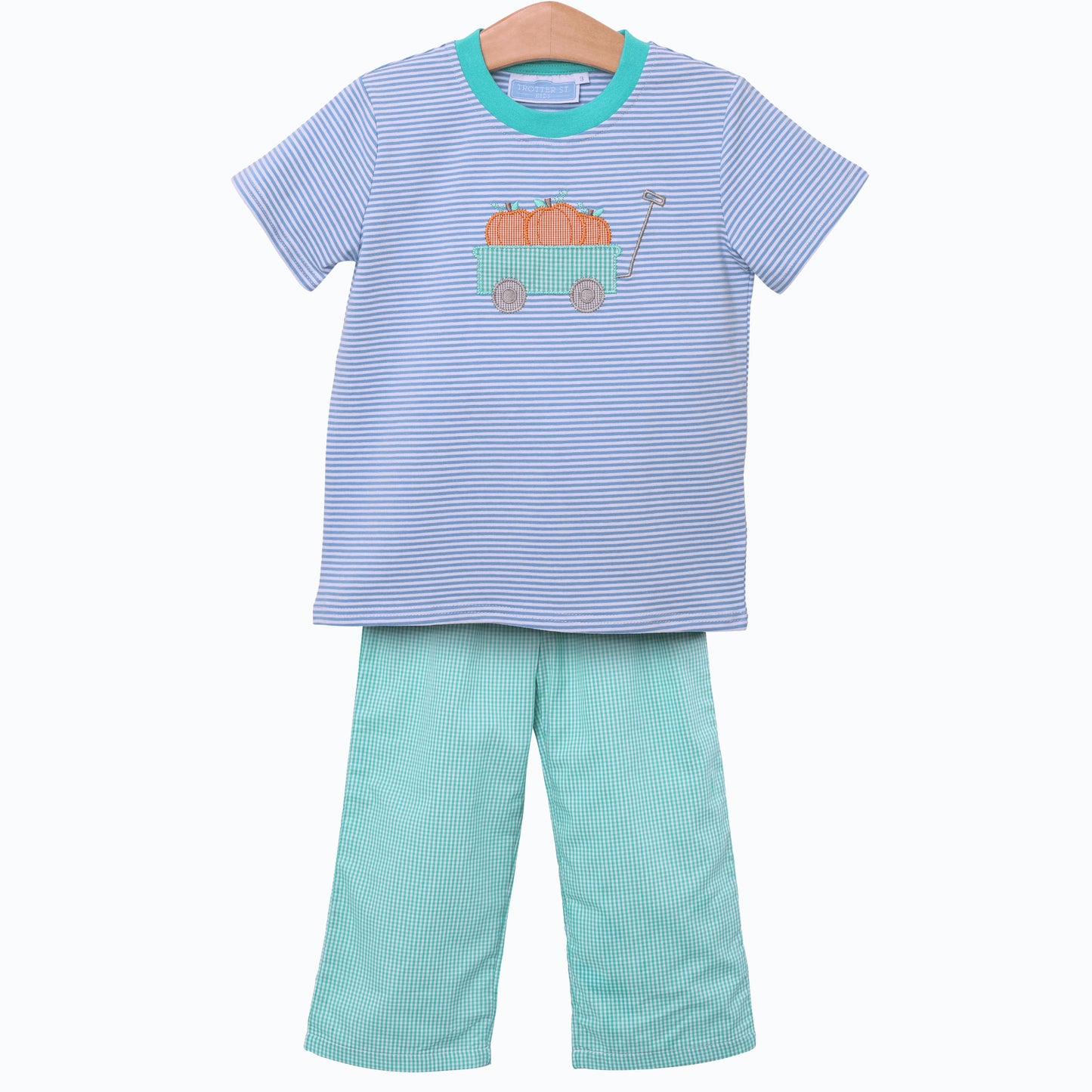 Fall Wagon/Pumpkin Boys Pant Set