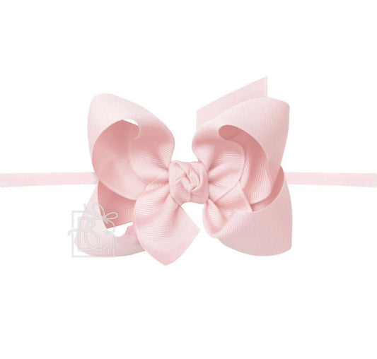 Beyond Creations 4.5” Large Headband Bow Light Pink