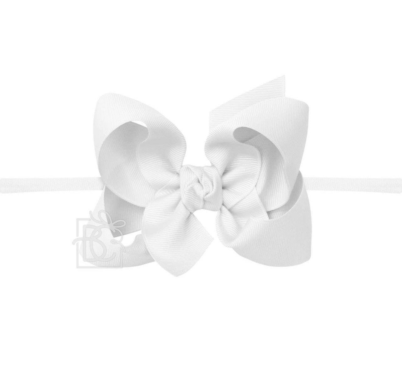 Beyond Creations 4.5” Large Headband Bow White