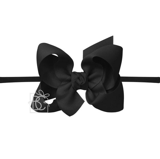 Beyond Creations 4.5” Large Headband Bow Black