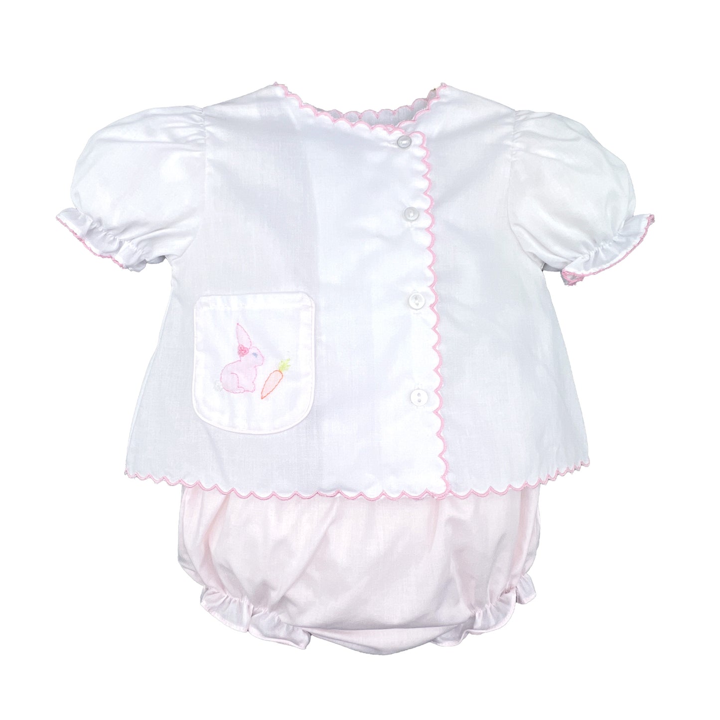 Petit Ami Girls Bunny Bloomer Set