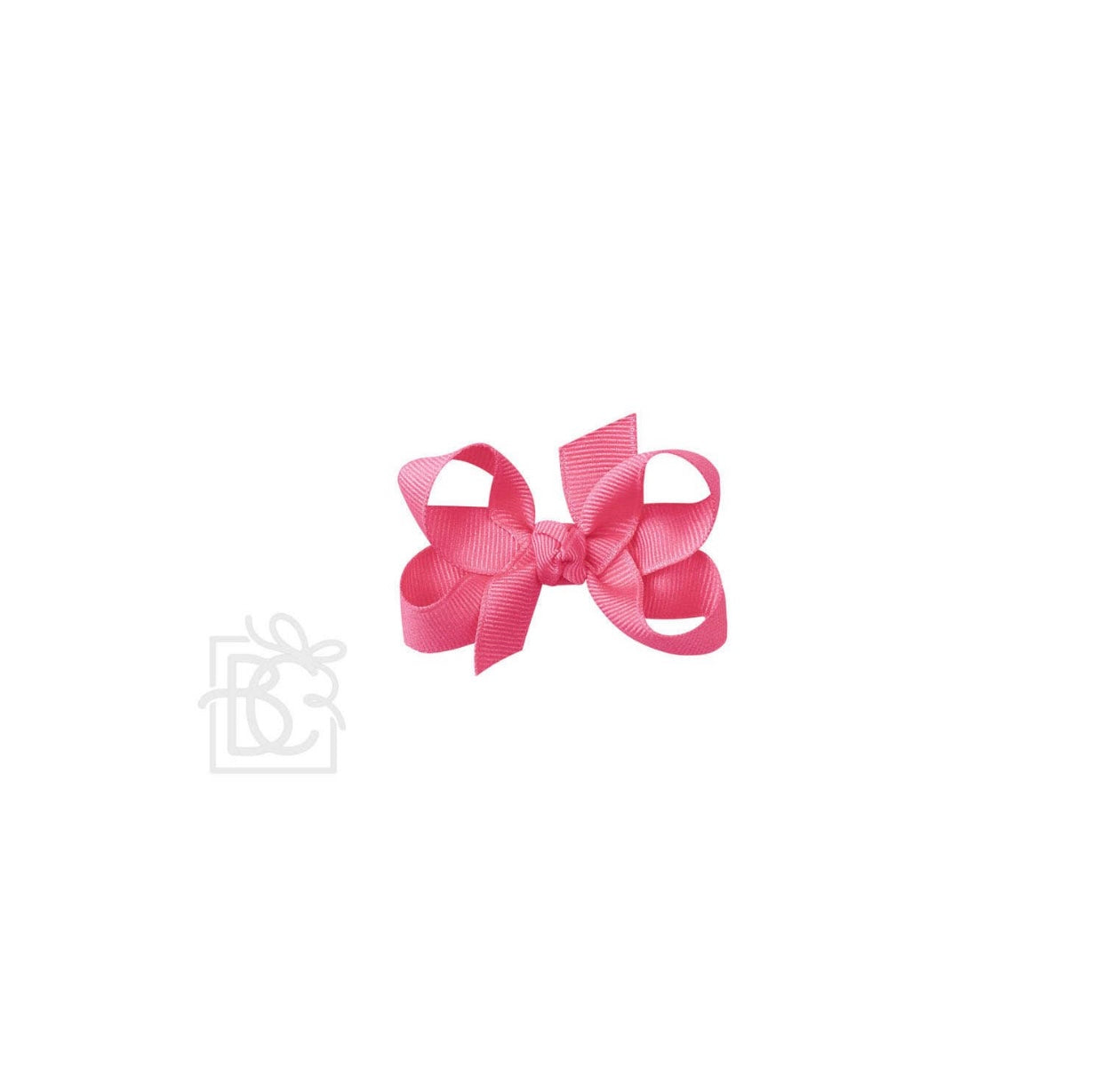 Beyond Creations Small 3” Bow on Alligator Clip Hot Pink