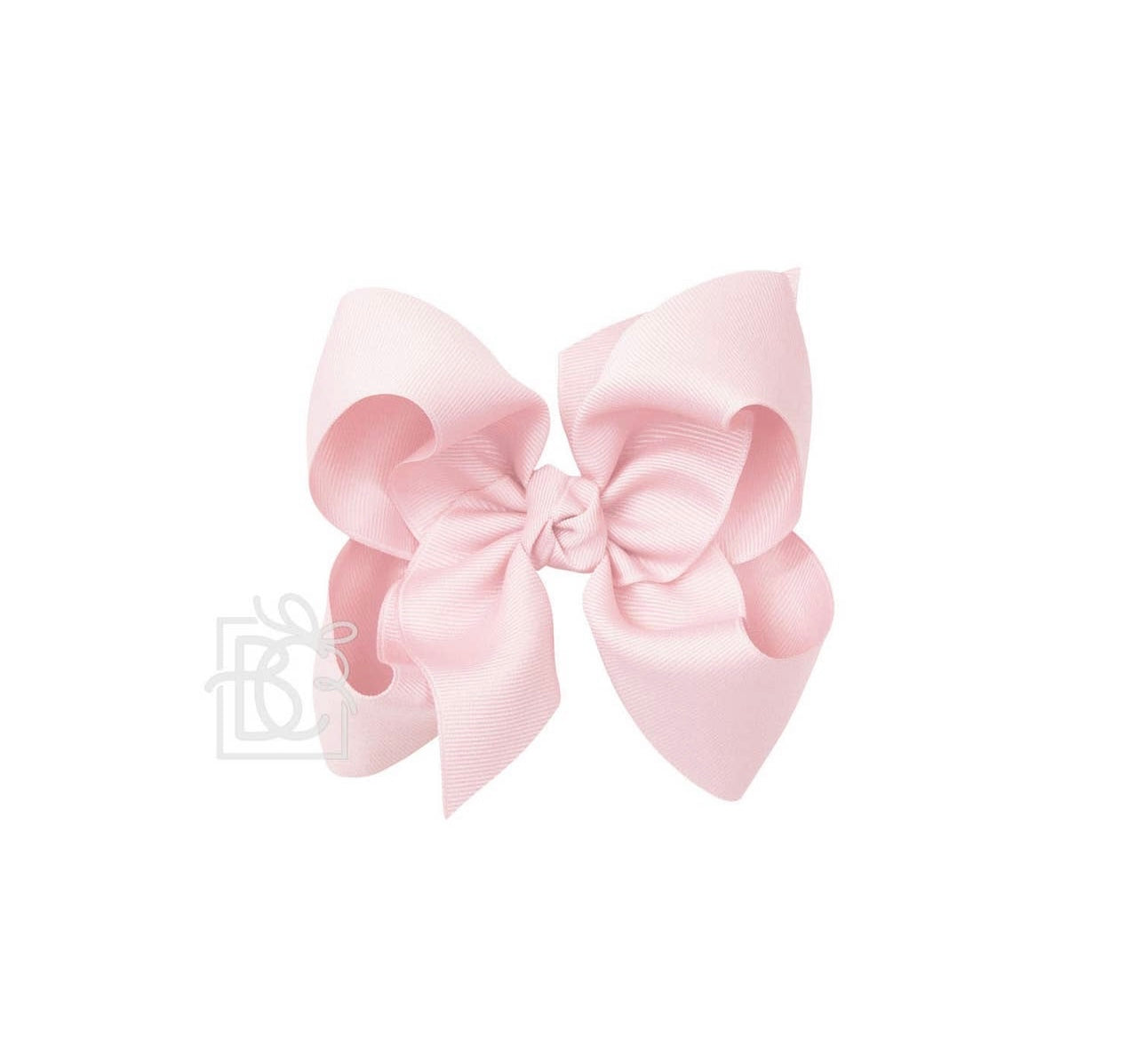 Beyond Creations 5.5” Huge Bow on Alligator Clip Light Pink