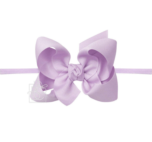 Beyond Creations 4.5” Large Headband Bow Light Orchid