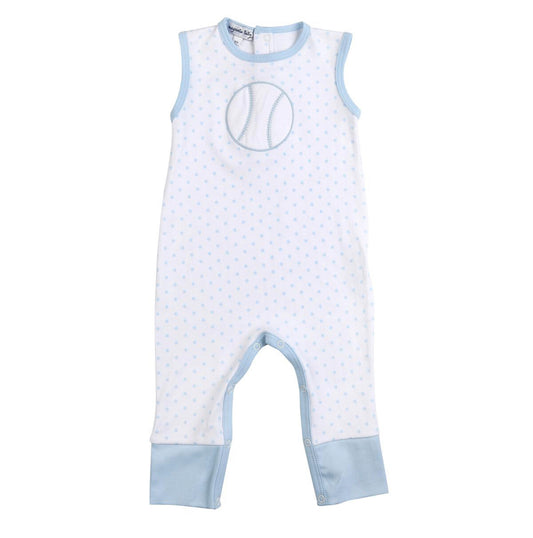 Magnolia Baby At the Ballpark Baseball Boys Playsuit