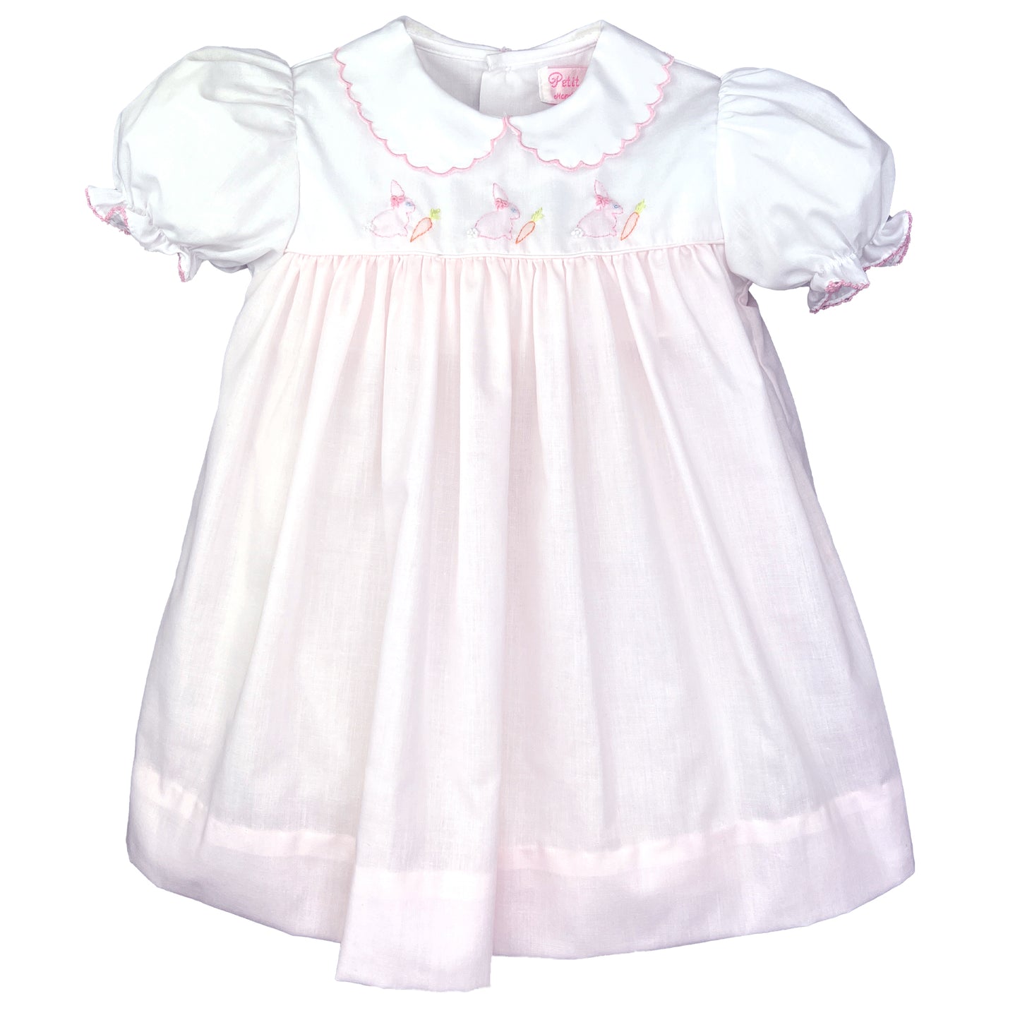 Petit Ami Bunny Trio Stitched Girls Dress