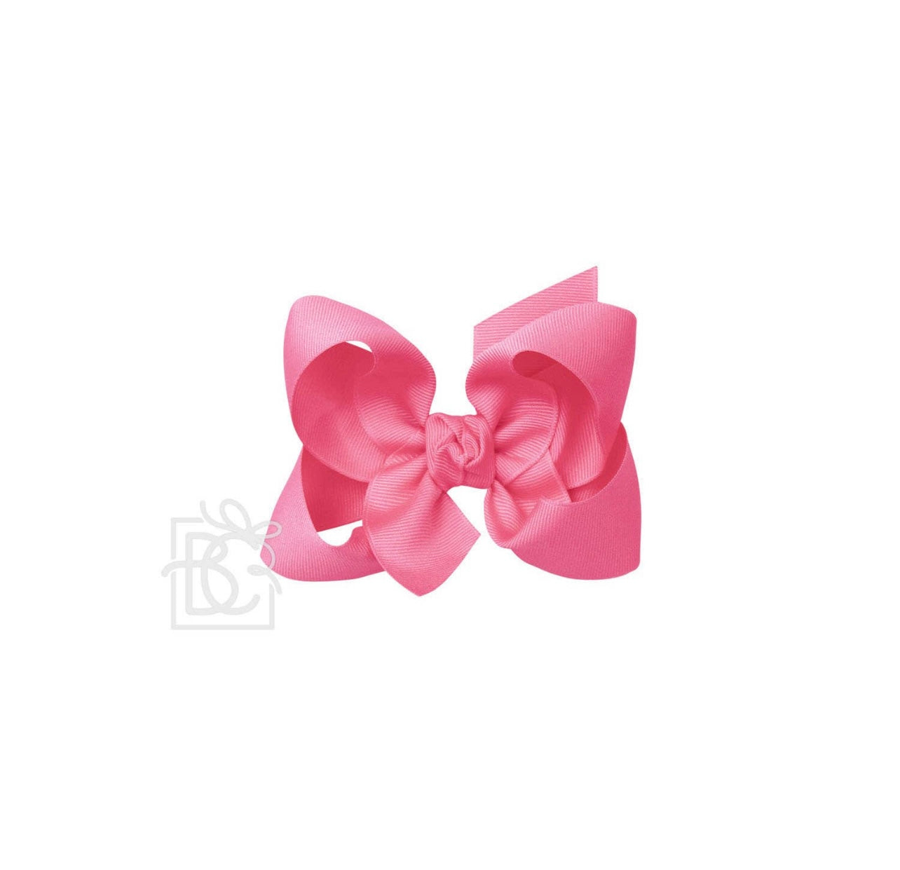 Beyond Creations 4.5” Large Bow on Alligator Clip Hot Pink