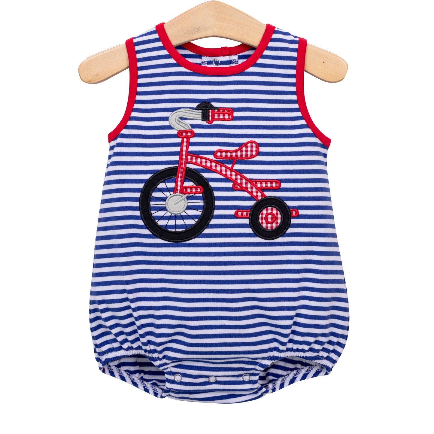 Tricycle Patriotic Appliqué Boys Bubble